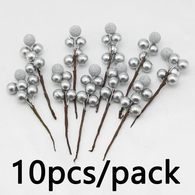 (10 Pcs/pack) 10cm Christmas Tree Berry Decoration