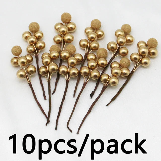 (10 Pcs/pack) 10cm Christmas Tree Berry Decoration